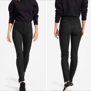 Everlane Authentic Stretch High-Rise Skinny Jeans black